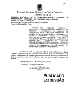 Scanned Document - Tribunal Regional Eleitoral de Santa Catarina