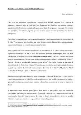 Hist&oacute;ria Geneal&oacute;gica - Instituto Dona Isabel I