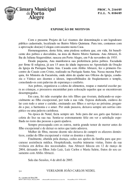 Projeto - Câmara Municipal de Porto Alegre