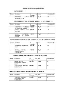SECRETARIA MUNICIPAL DE SA&Uacute;DE