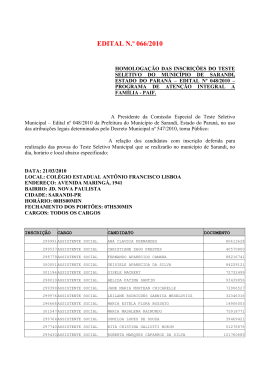 EDITAL N.&ordm; 066/2010