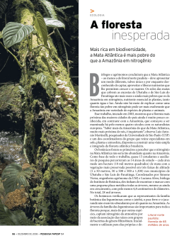 inesperada - Revista Pesquisa FAPESP