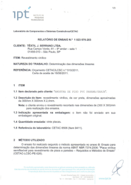 Determinação das Dimensões Lineares