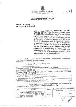 Impressão de fax em página inteira - Tribunal Regional Eleitoral do