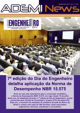 7&ordf; edi&ccedil;&atilde;o do Dia do Engenheiro detalha aplica&ccedil;&atilde;o da
