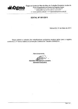 &Oacute;rg&atilde;o de Gest&atilde;o de M&atilde;o-de-Obra do Trabalho - OGMO-ES