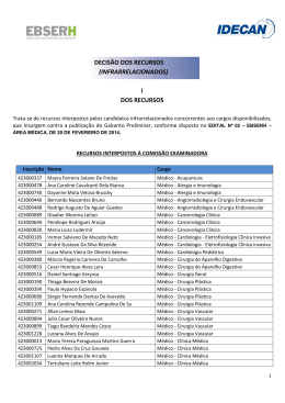 decisão de recursos