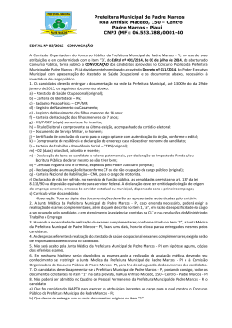 Prefeitura Municipal de Padre Marcos Rua Anfrísio