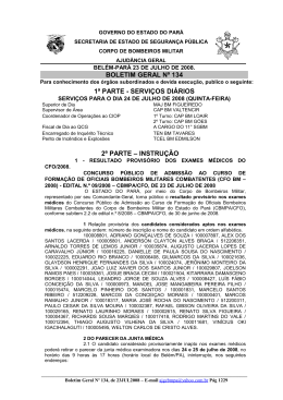 ESTADO DO PAR&Aacute; - Corpo de Bombeiros
