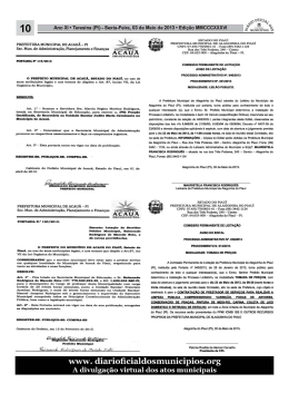 10 - Diário Oficial dos Municípios