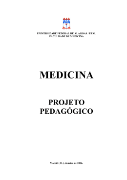 Medicina Bacharelado 2006 - Universidade Federal de Alagoas