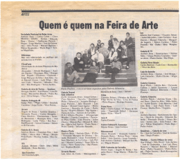 Quem é quem na Feira de Arte
