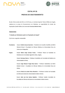 Edital Nº 35 - Faculdade de Ciências Médicas da Universidade