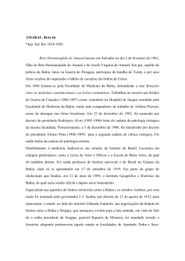 AMARAL, Br&aacute;s do *dep. fed. BA 1924-1930. Br&aacute;s