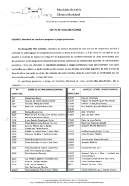 Edital 101-2014 - C&acirc;mara Municipal de Leiria