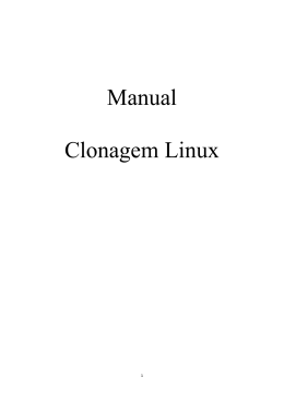 Manual Clonagem Linux