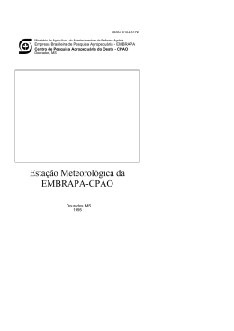 Esta&ccedil;&atilde;o Meteorol&oacute;gica da EMBRAPA-CPAO