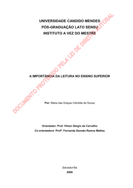documento protegido pela lei de direito autoral