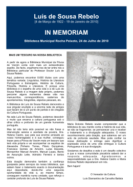 Destaque biobibliogr&aacute;fico - C&acirc;mara Municipal da P&oacute;voa de Varzim