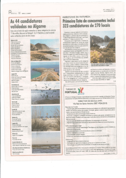 as 44 candidaturas validadas no algarve