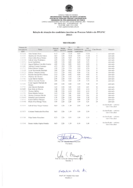 Resultado Mestrado - Programa de Pós-Graduação em Física
