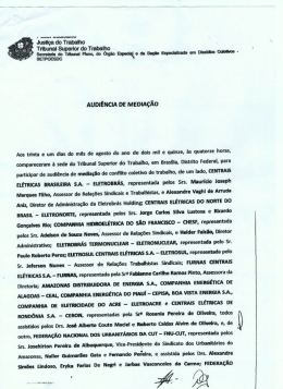 ata da audi&ecirc;ncia no TST