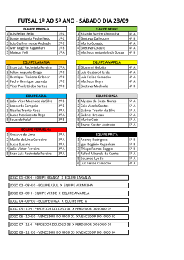 EQUIPES E HORARIOS 1 A 5