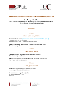 Programa do curso