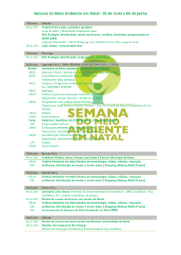 Semana do Meio Ambiente em Natal