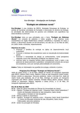 Informa&ccedil;&otilde;es (PDF / 41KB) - SPECO