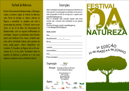 Inscrições Festival da Natureza