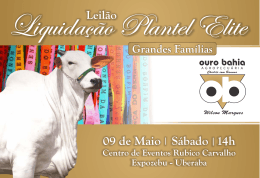 Cat&aacute;logo Leil&atilde;o Liquida&ccedil;&atilde;o Plantel Elite