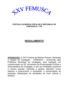 festival da m&uacute;sica popular e sertaneja de cantagalo &ndash; pr