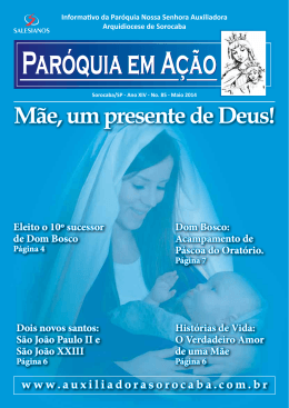 Maio - Auxiliadora Sorocaba