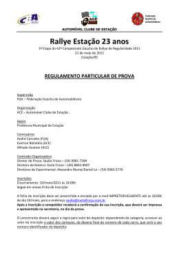 Rallye Esta&ccedil;&atilde;o 23 anos