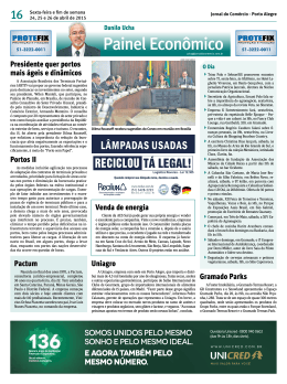 LÂMPADAS USADAS - Jornal do Comércio