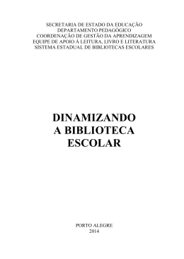 Dinamizando a biblioteca escolar