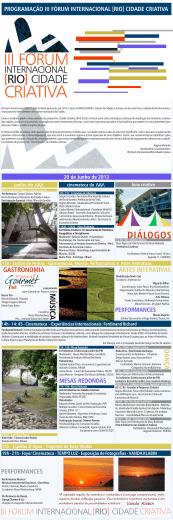 Programa&ccedil;&atilde;o - Cidade Criativa