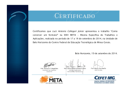 Certificamos que Luiz Antonio Callegari Júnior - DEPT - Cefet-MG