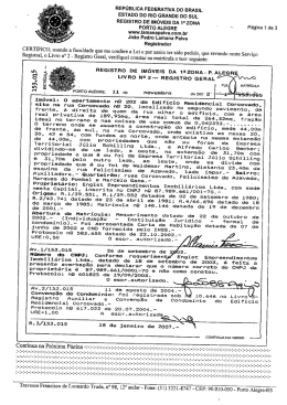 REPÚBLICA FEDERATIVA DO BRASIL ESTADO DO