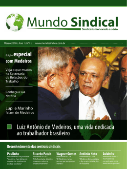 Edi&ccedil;&atilde;o 4 - Mundo Sindical