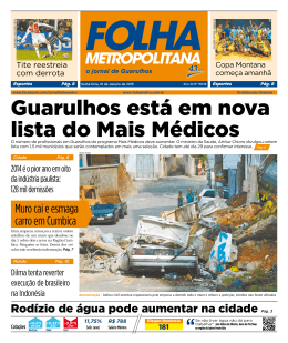Guarulhos est&aacute; em nova lista do Mais M&eacute;dicos