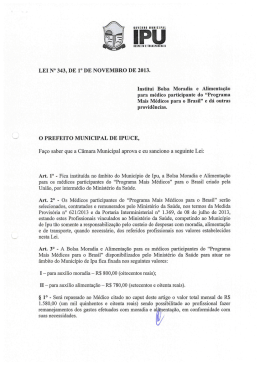 lei 343 de 2013 - Prefeitura Municipal de Ipu