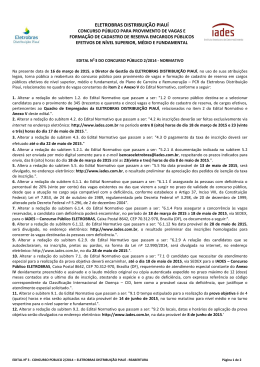 Reabertura das inscrições II