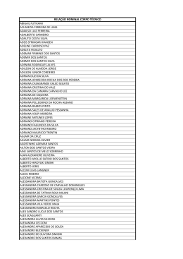 (lista rm corpo t\351cnico.TXT)