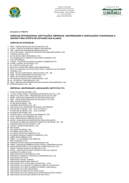 ag&ecirc;ncias integradoras, institui&ccedil;&otilde;es, empresas