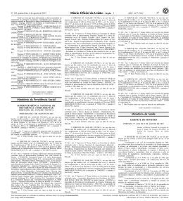 37 1 Minist&eacute;rio da Previd&ecirc;ncia Social Minist&eacute;rio da Sa&uacute;de