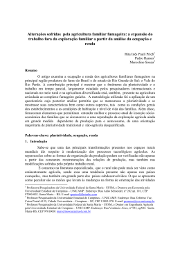 Altera&ccedil;&otilde;es sofridas pela agricultura familiar fumageira: a