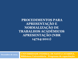 nbr 14724:2011 - BU/UFSC - Universidade Federal de Santa Catarina