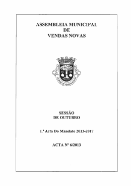 ASSEMBLEIA MUNICIPAL DE VENDAS NOVAS